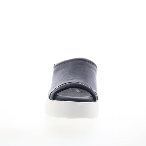Fly London Doli DOLI042FLY-004 Womens Black Leather Slides Sandals Shoes