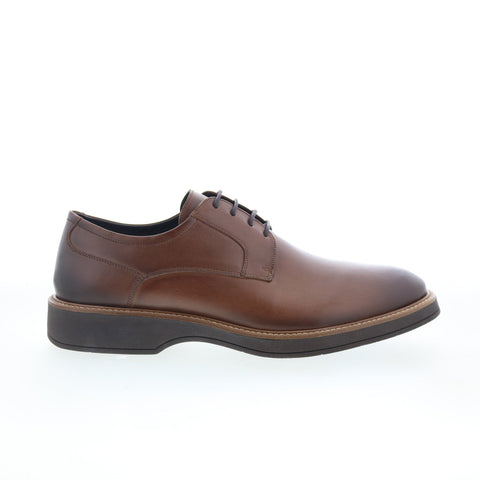 Studio Belvedere Donald Mens Brown Leather Oxfords & Lace Ups Plain Toe Shoes