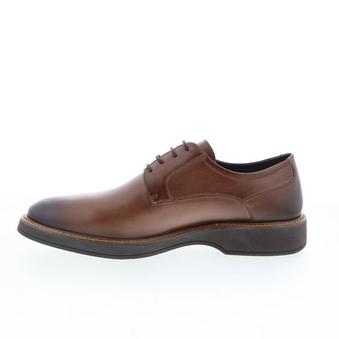 Studio Belvedere Donald Mens Brown Leather Oxfords & Lace Ups Plain Toe Shoes
