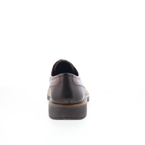 Studio Belvedere Donald Mens Brown Leather Oxfords & Lace Ups Plain Toe Shoes