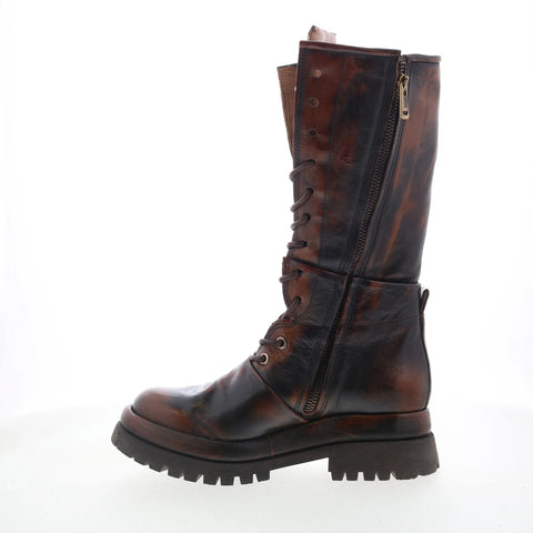 A.S. 98 Donovan Womens Brown Leather Lace Up Casual Dress Boots
