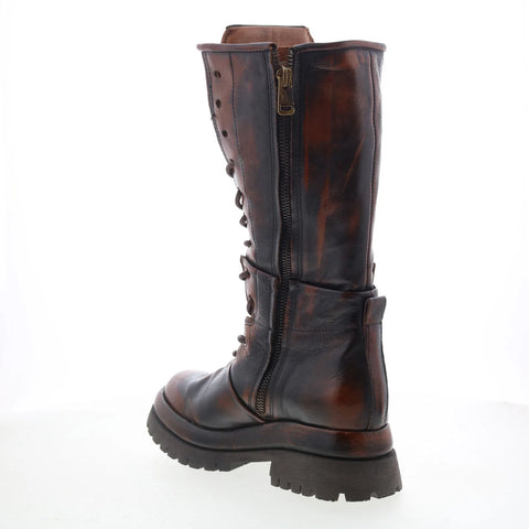 A.S. 98 Donovan Womens Brown Leather Lace Up Casual Dress Boots