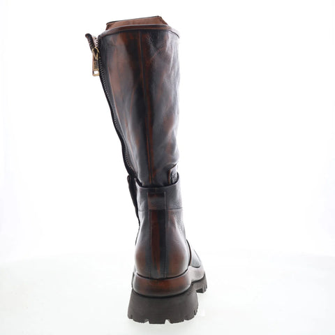 A.S. 98 Donovan Womens Brown Leather Lace Up Casual Dress Boots