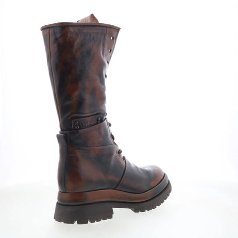 A.S. 98 Donovan Womens Brown Leather Lace Up Casual Dress Boots