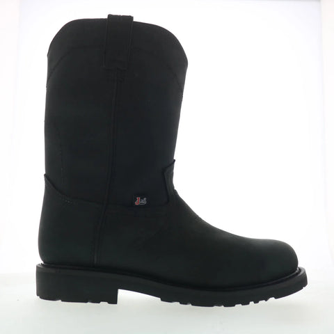 Justin Boots Dorsal 11" Steel Toe Waterproof Mens Black Work & Safety Boots