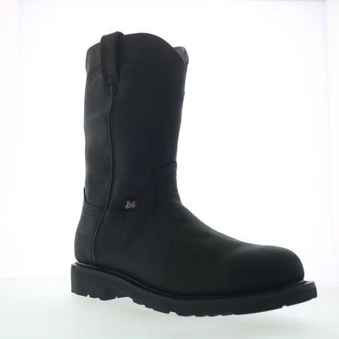 Justin Boots Dorsal 11" Steel Toe Waterproof Mens Black Work & Safety Boots