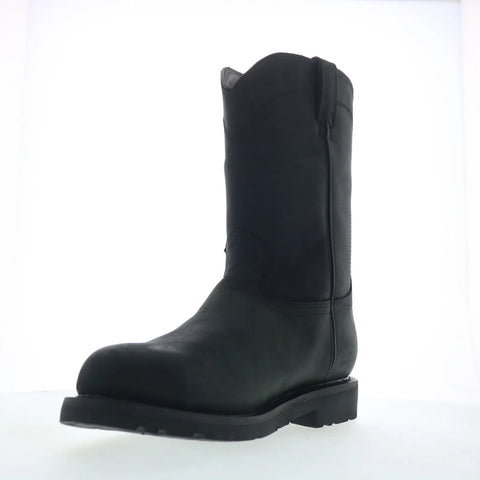 Justin Boots Dorsal 11" Steel Toe Waterproof Mens Black Work & Safety Boots