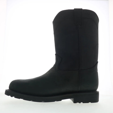 Justin Boots Dorsal 11" Steel Toe Waterproof Mens Black Work & Safety Boots