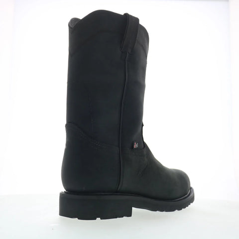 Justin Boots Dorsal 11" Steel Toe Waterproof Mens Black Work & Safety Boots