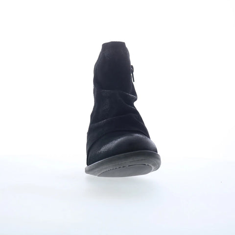 Miz Mooz Dotti Womens Black Suede Zipper Ankle & Booties Boots