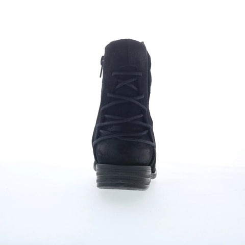 Miz Mooz Dotti Womens Black Suede Zipper Ankle & Booties Boots