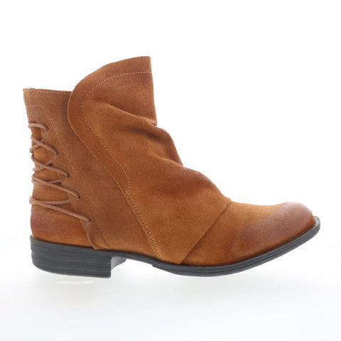 Miz Mooz Dotti Womens Brown Suede Zipper Casual Dress Boots