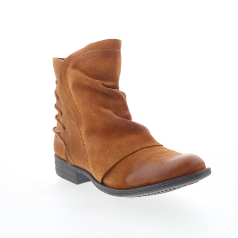 Miz Mooz Dotti Womens Brown Suede Zipper Casual Dress Boots