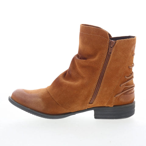 Miz Mooz Dotti Womens Brown Suede Zipper Casual Dress Boots