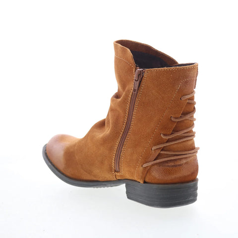Miz Mooz Dotti Womens Brown Suede Zipper Casual Dress Boots