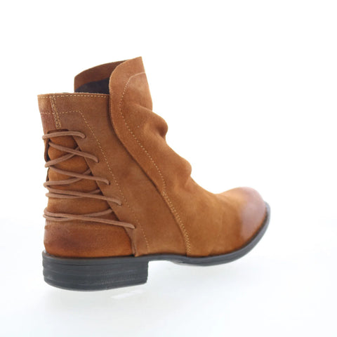 Miz Mooz Dotti Womens Brown Suede Zipper Casual Dress Boots