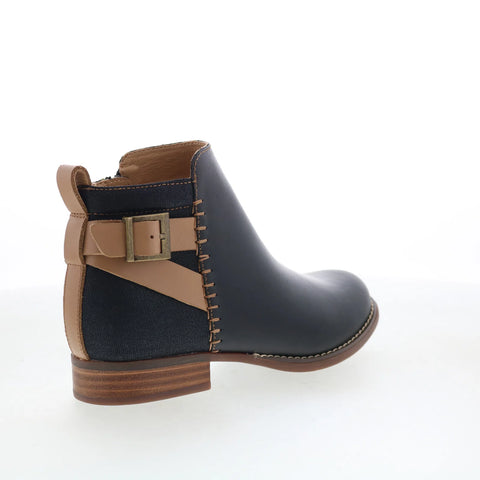 Spenco Dove Creek Boots SP1002BLK Womens Black Leather Ankle & Booties Boots