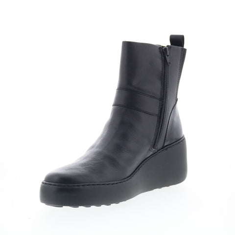 Fly London Doxe DOXE604FLY-000 Womens Black Leather Casual Dress Boots