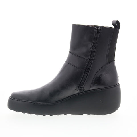 Fly London Doxe DOXE604FLY-000 Womens Black Leather Casual Dress Boots