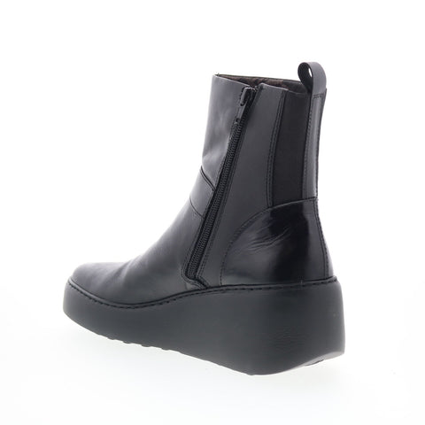 Fly London Doxe DOXE604FLY-000 Womens Black Leather Casual Dress Boots