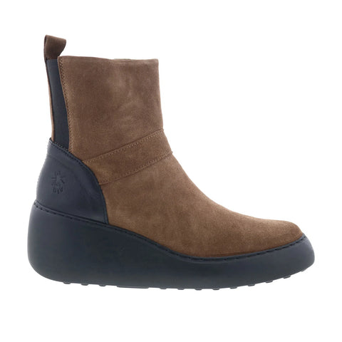 Fly London Doxe DOXE604FLY-002 Womens Brown Suede Zipper Casual Dress Boots