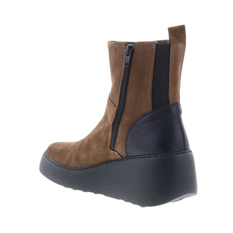 Fly London Doxe DOXE604FLY-002 Womens Brown Suede Zipper Casual Dress Boots