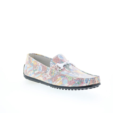 Zelli Italia Letterpress Alpha Bit Loafer Mens White Loafers Casual Shoes