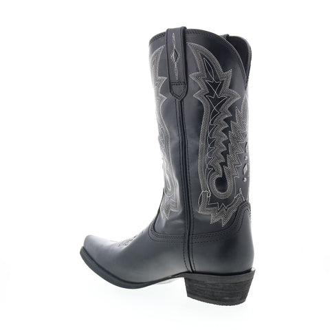 Durango Crush DRD0427 Womens Black Leather Slip On Western Boots