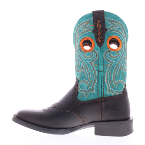 Durango Westward DRD0446 Womens Brown Leather Slip On Western Boots