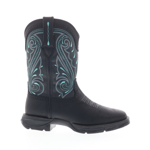 Durango Lady Rebel DRD0462 Womens Black Leather Slip On Western Boots