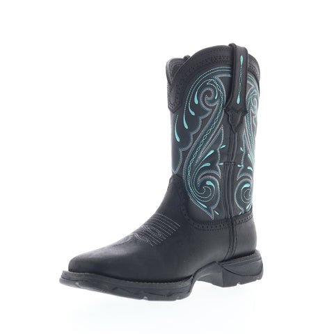 Durango Lady Rebel DRD0462 Womens Black Leather Slip On Western Boots
