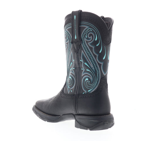 Durango Lady Rebel DRD0462 Womens Black Leather Slip On Western Boots