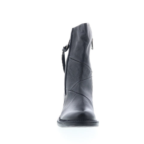 A.S. 98 Stratford Womens Black Leather Zipper Casual Dress Boots