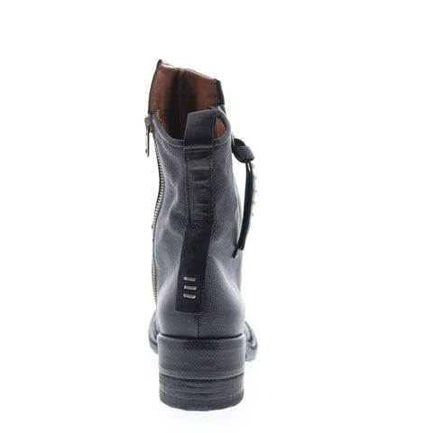 A.S. 98 Stratford Womens Black Leather Zipper Casual Dress Boots