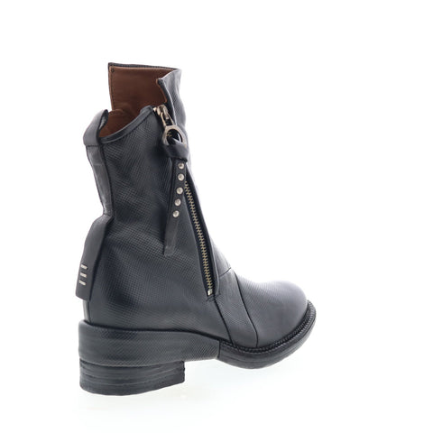 A.S. 98 Stratford Womens Black Leather Zipper Casual Dress Boots