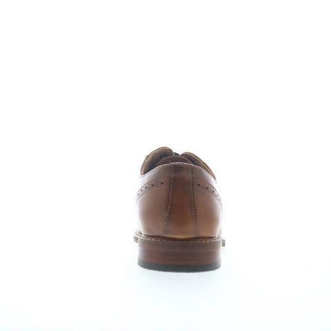 Steve Madden Duart Mens Brown Leather Oxfords & Lace Ups Cap Toe Shoes