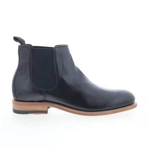 Johnston & Murphy Dudley 24-7361 Mens Black Leather Slip On Chelsea Boots