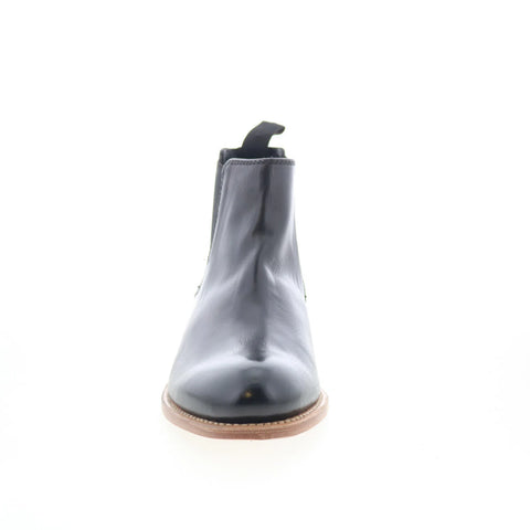 Johnston & Murphy Dudley 24-7361 Mens Black Leather Slip On Chelsea Boots