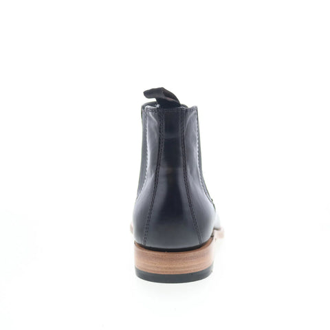 Johnston & Murphy Dudley 24-7361 Mens Black Leather Slip On Chelsea Boots