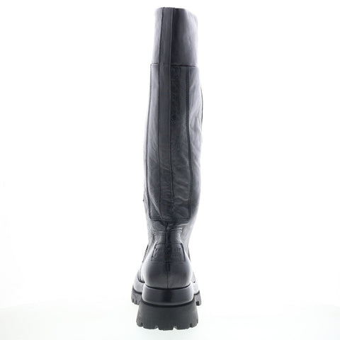 A.S. 98 Dulcie Womens Black Leather Zipper Knee High Boots