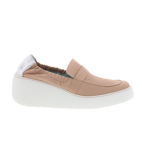 Fly London Duli DULI620FLY-001 Womens Beige Loafers & Slip Ons Casual Shoes