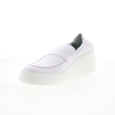Fly London Duli DULI620FLY-003 Womens White Loafers & Slip Ons Casual Shoes