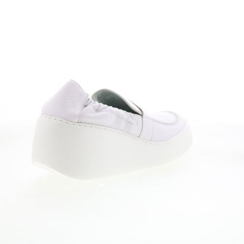 Fly London Duli DULI620FLY-003 Womens White Loafers & Slip Ons Casual Shoes