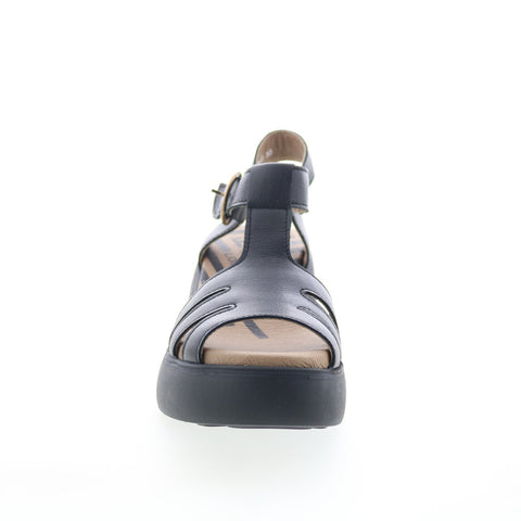 Fly London Duma DUMA955FLY-000 Womens Black Leather Strap Sandals Shoes