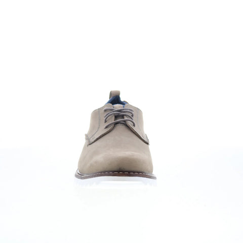 Johnston & Murphy Dun Plain Toe Mens Gray Oxfords & Lace Ups Casual Shoes