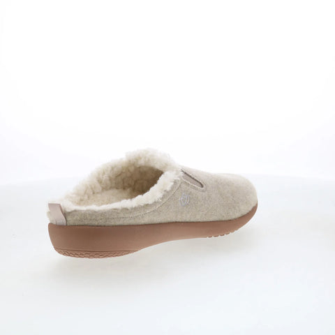 Spenco Dundee Wool Slipper SP1048OAT Womens Beige Wide Clogs Slippers Shoes