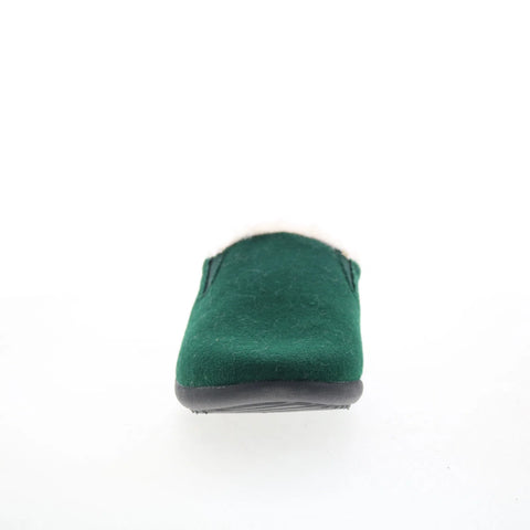 Spenco Dundee Wool Slipper SP1048OLI Womens Green Wide Clogs Slippers Shoes