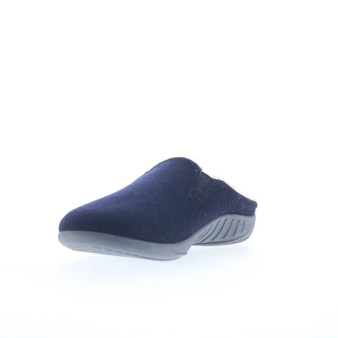Spenco Dundee Wool Slipper SP2003NVY Mens Blue Synthetic Clogs Slippers Shoes