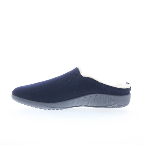 Spenco Dundee Wool Slipper SP2003NVY Mens Blue Synthetic Clogs Slippers Shoes