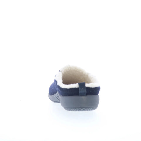Spenco Dundee Wool Slipper SP2003NVY Mens Blue Synthetic Clogs Slippers Shoes